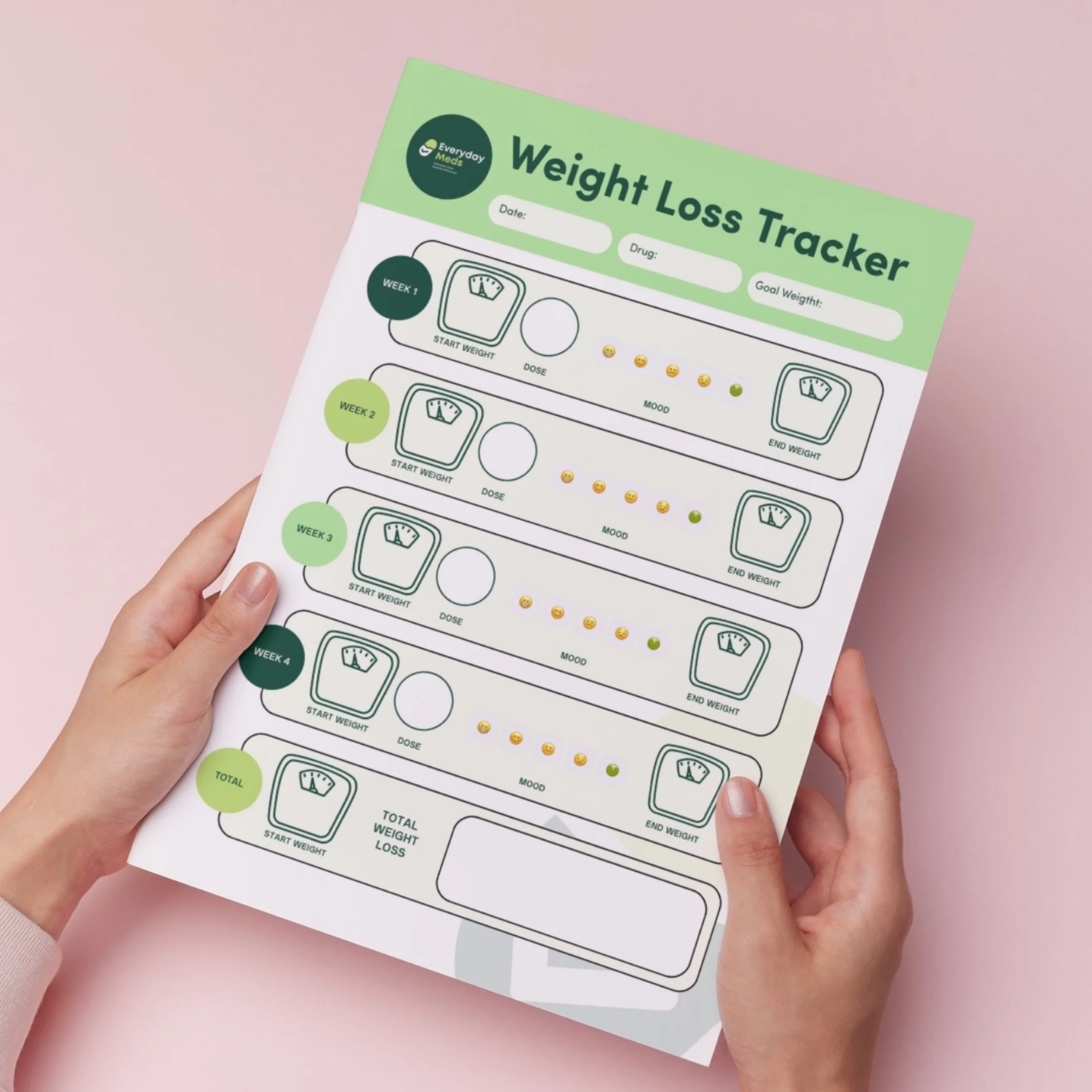 Printable Weight Loss Tracker